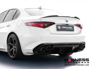 Alfa Romeo Giulia Performance Exhaust - 2.9L QV - REMUS - Axle Back - Polished Straight Cut Tips